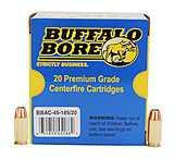 Buffalo Bore Ammunition .45 ACP +P 185 Grain Jacketed Hollow Point (JHP) Brass Cased Centerfire Pistol Ammunition