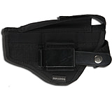 Bulldog Cases &amp; Vaults Belt And Clip Ambi Holster, Ruger SP101, Ambidextrous, Plain, Black, FSN-2