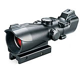 Image of Bushnell Trophy 1x32 Rifle Scope, Matte Black - Red &amp; Green T-Dot Reticle