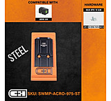 C&amp;H Precision Weapons S&amp;W M2.0 CORE Adapter Plate, Aimpoint ACRO, Black, SWMP-ACRO-975-ST