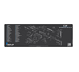 Image of Cerus Gear CZ SCORPION EVO 3 SCHEMATIC PROMAT - CHARCOAL GRAY/CERUS BLUE E1D06058