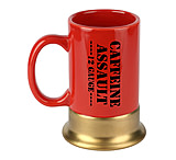 Image of Caliber Gourmet Caffeine Assault Mug 12 Gauge, Red and Gold