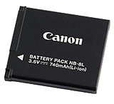 Image of Canon Rechargeable Lithium-Ion Battery Pack NB-8L