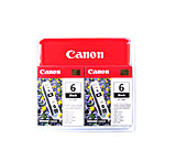 Image of Canon BCI-6 Twin Pack Ink Cartridge, Black
