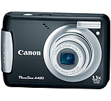 Image of Canon PowerShot A480 10.0-megapixel 3.3x optical zoom Digital Camera Kit Black 3475B001