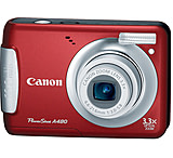 Image of Canon PowerShot A480 10.0-megapixel 3.3x optical zoom Digital Camera Kit Red 3477B001