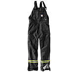 Image of Carhartt Flame-Resistant Striped Duck Bib Lined Overall