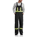 Image of Carhartt Flame-Resistant Striped Duck Bib Overall