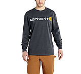 Image of Carhartt Signature Logo MW Jersey Long Sleeve T-shirt Gphc - Men's