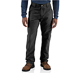 Image of Carhartt Weathered Duck Dungaree Pant - Men's-Black-34 Waist-Regular Inseam