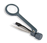 Image of Carson MagniGrip 4x LED Lighted Magnifier with Precision Tweezers - Batteries Included MG-88