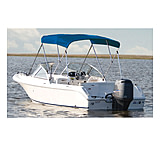 Image of Carver Fully Assembled 3-Bow Round Tube Sunbrella Bimini Complete Top Kit - Pacific 79" - 84" Widths