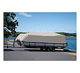 Image of Carver Styled To Fit Cover For Pontoons With Bimini Top And Rails That Partially Enclose Deck