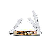 Image of Case 6327 SS Amber Bone Small Stockman Knife w/ Clip, Sheepfoot and Pen Blades