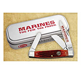 Image of Case 6375 SS USMCDark Red Bone Large Stockman Folding Knife