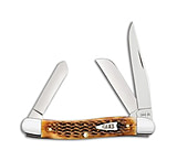 Image of Case Cutlery Medium Stockman Burnt Amber Jigged Bone 6318 SS F90C44F8