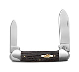 Image of Case Knives Canoe Knife 3.6 Black Curly Oak Wood 72131 SS 14003 D30AA79B