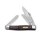 Image of Case Knives Large Stockman Knife 4.25 Black Curly Oak 7375 SS 14004 D9AA29A7