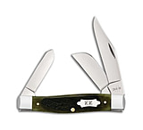 Image of Case Knives Large Stockman Knife 4.25 Olive Green Sawcut Bone 6375 SS CA39232 7C3FAC9F