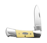 Image of Case Knives Lockback Knife 3 Yellow Synthetic Standard Jig 31225L SS 81089 A12841CE