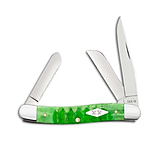 Image of Case Knives Medium Stockman Knife 3.6 Bright Green Bone 6318 SS 11442 63625265