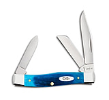 Image of Case Knives Medium Stockman Knife 3.6 Caribbean Blue Bone Bone 63032 SS 25579 7DF74F26