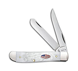 Image of Case Knives Mini Trapper Knife 3.5 White Jigged Synthetic 6207 SS 14101 B8E0EBC1