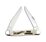 Image of Case Knives Muskrat Iraqi Freedom Knife 3.9 Smooth Bone Muskrat SS 58494 1645AC72