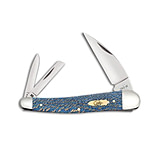 Image of Case Knives Seahorse Whittler Knife 4 Blue Sycamore Wood 7355WH SS 63735 79D0239C