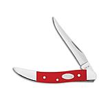 Image of Case Knives Small Texas Toothpick Knife 3 Red Smooth Synthetic 410096 SS 73CA054B