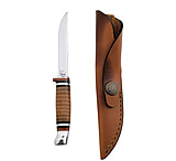 Image of Case Leather Hunter Fixed Blade Knife w/ Leather Sheath - 6.5in OAL