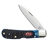 Image of Case Navy Blue Bone - Rogers Jig Folding Blade Knife