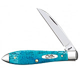 Image of Case Caribbean Blue Bone - Sawcut Jig Tear Drop Folding Knive