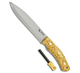 Image of Casstrom No. 14 SFK Fixed Blade Knife with Fire Striker Curly Birch 5.5 Satin 789BF5A0