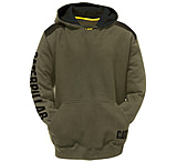 Image of Caterpillar Logo Panel Hooded Sweatshirt