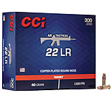 CCI Ammunition AR Tactical .22 LR 40gr. Copper Plated Round Nose Rimfire Ammunition