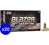 CCI Ammunition Blazer 9mm Luger 115 Grain Full Metal Jacket Brass Centerfire Pistol Ammunition