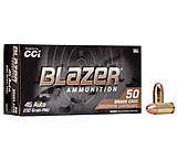 CCI Ammunition Blazer .45 ACP 230 Grain Full Metal Jacket Brass Centerfire Pistol Ammunition