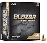 CCI Ammunition Blazer 9mm Luger 115 Grain FMJ Brass Pistol Ammunition