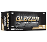 CCI Ammunition Blazer 9mm Luger 124 Grain FMJ Brass Pistol Ammunition