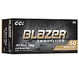 CCI Blazer 44 Remington Magnum 240 Grain FMJ Brass Pistol Ammunition