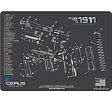 Image of Cerus Gear 3mm Promats 12&quot;x17&quot; 1911 Schematic Char Gray