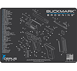 Image of Cerus Gear 3mm Promats 12&quot;x17&quot; Browning Buckmark Sch Char Gry