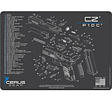 Image of Cerus Gear 3mm Promats 12&quot;x17&quot; Cz P10c Schematic Char Grey