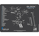 Image of Cerus Gear 3mm Promats 12&quot;x17&quot; Glock Gen5 Schematic Char Gray