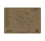 Image of Cerus Gear 3mm Promats 12&quot;x17&quot; Ruger Lc9 Schematic Char Grey