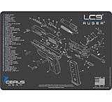 Image of Cerus Gear 3mm Promats 12&quot;x17&quot; Ruger Lc9 Schematic Char Grey