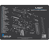 Image of Cerus Gear 3mm Promats 12&quot;x17&quot; S&amp;w M&amp;p Shield Sch Char Grey