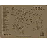 Image of Cerus Gear 3mm Promats 12&quot;x17&quot; Sig320 Schematic Coyote