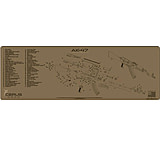 Image of Cerus Gear 3mm Promats 12&quot;x36&quot; Ak47 Schematic Coyote